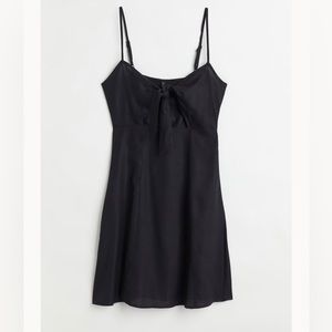 | H&M dress with cut-out / tie detail | size M